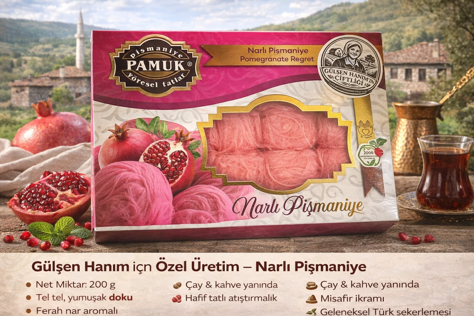 #62 - Narlı Pişmaniye &ndash; 200 Gram