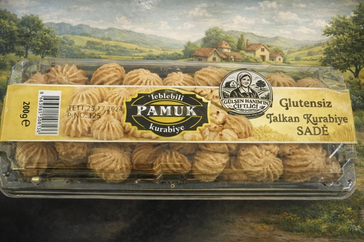 #69 - Gl&uuml;tensiz Leblebili (Talkan) Kurabiye &ndash; Sade (200 Gram)