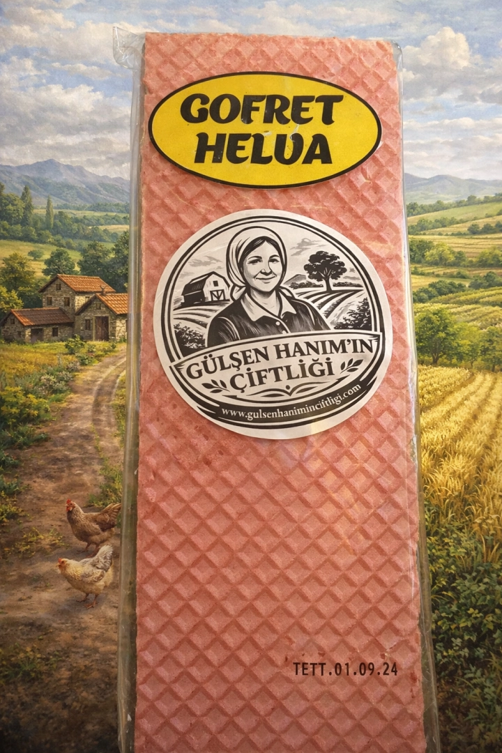 #70 - Gofret Helva (Yaprak Helva) &ndash; Geleneksel Atıştırmalık 80 Gram