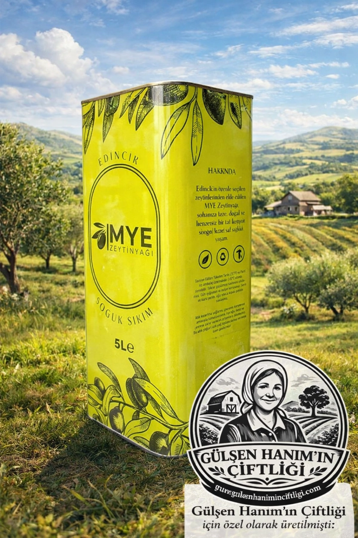 #90 - Soğuk Sıkım Erken Hasat Nat&uuml;rel Sızma Zeytinyağı &ndash; 5 Litre