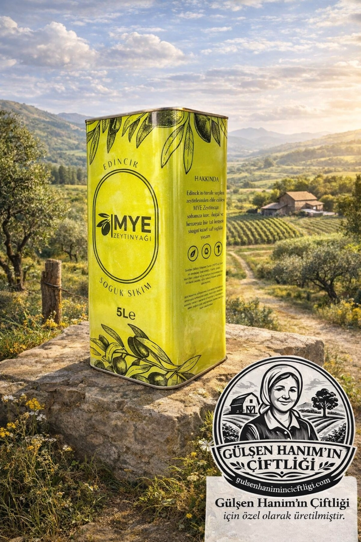 #91 - Soğuk Sıkım Erken Hasat Nat&uuml;rel Sızma Zeytinyağı &ndash; 5 Litre