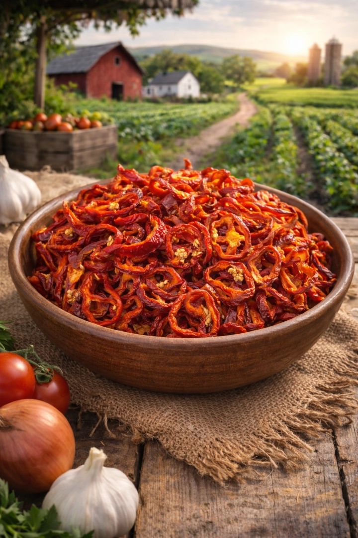 #124 - Kurutulmuş Dilimlenmiş Kapya Biber &ndash; 50 Gram