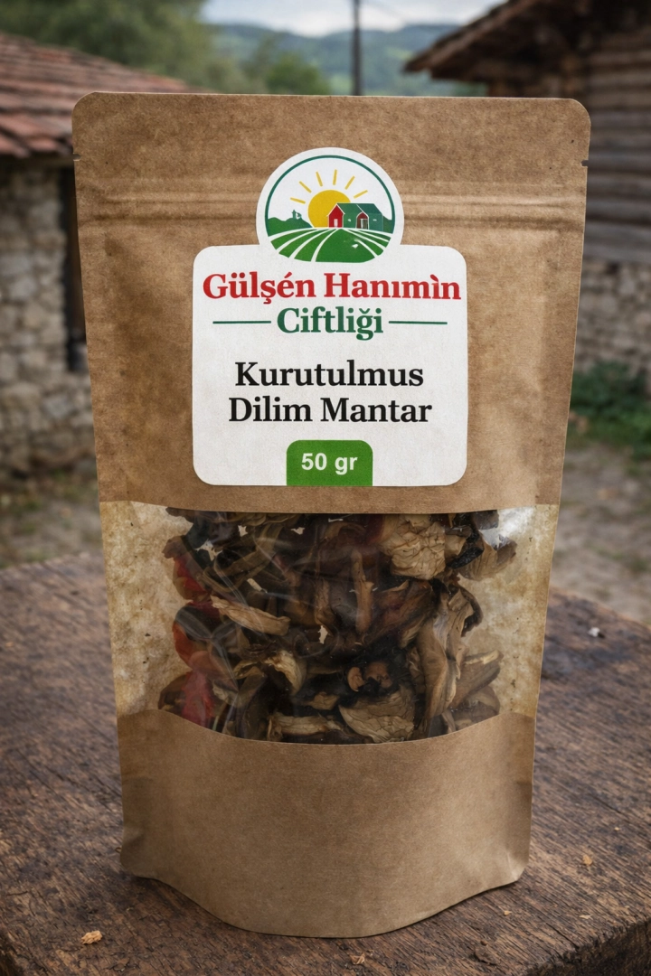 #130 - Kurutulmuş Dilim Mantar &ndash; 50 Gram