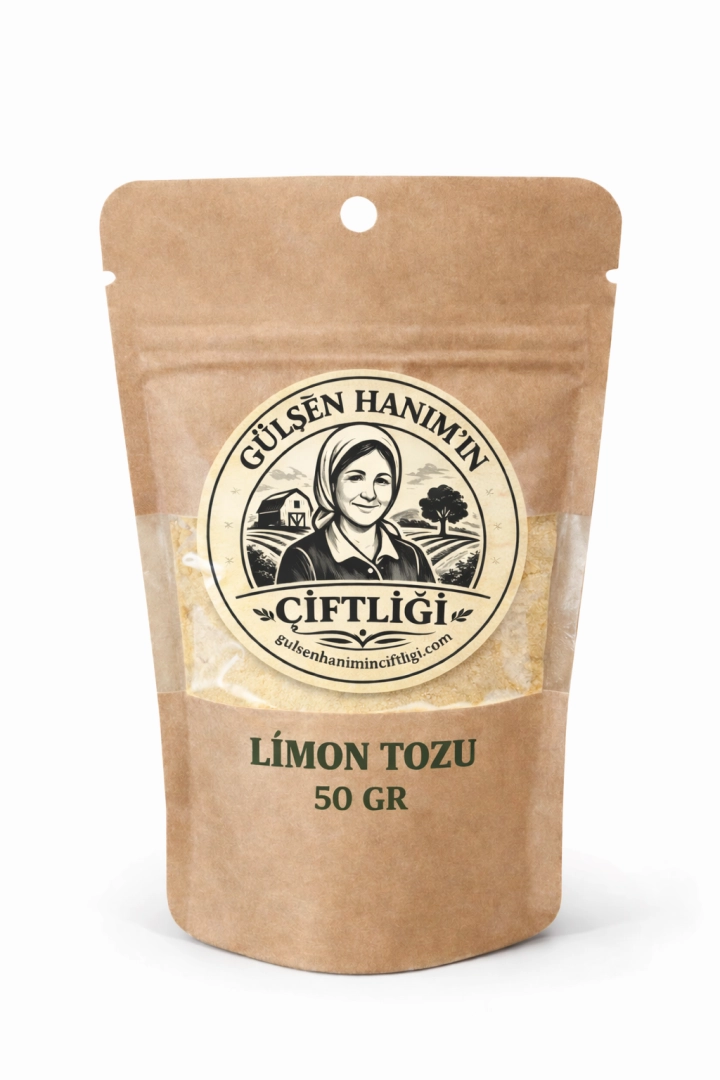 #134 - Limon Tozu &ndash; %100 Doğal Kurutulmuş Limon (50 Gram)