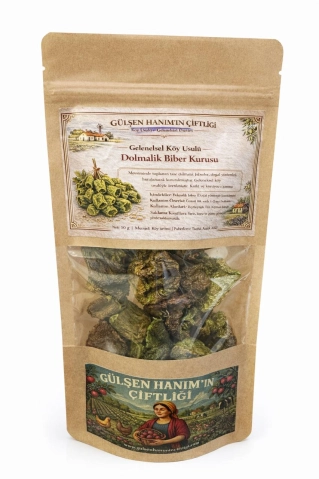 #27 - Geleneksel K&ouml;y Usul&uuml; Kuru Dolmalık Biber