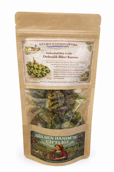 #KF0006 - Geleneksel K&ouml;y Usul&uuml; Kuru Dolmalık Biber